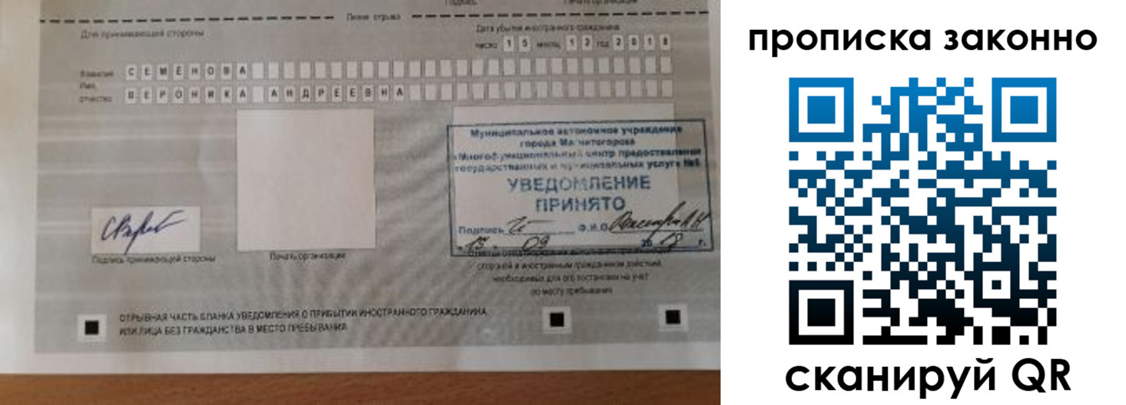 временная регистрация надежно в Ельне